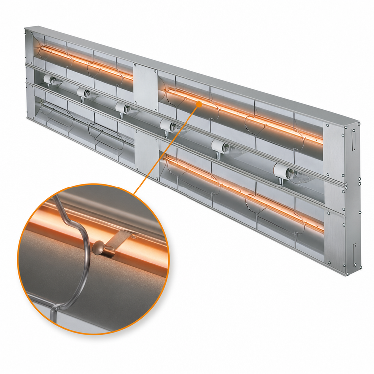 Product image #4 for Hatco Glo-Ray® 54-Inch Double Lighted Infrared Strip Heater