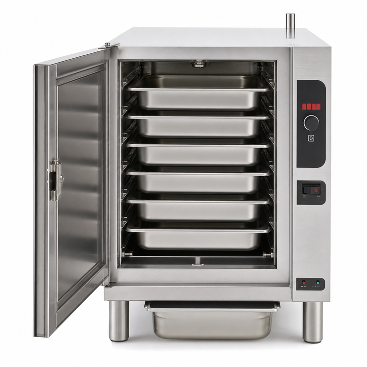 Product image #4 for Cleveland SteamChef 6 Boilerless Countertop Convection Steamer, Electric, 1 Compartment, 6 Full-Size Pan Capacity