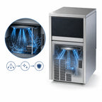 Thumbnail image #4 for Eurodib USA Brema CB249ABHCAWS Undercounter Air-Cooled Cube Ice Machine with Bin, 65 lb/Day, 20 lb Storage, Stainless Steel