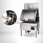 Thumbnail image #4 for Cleveland Range DuraPan SEL30TR 30-Gallon Electric Tilting Skillet with Manual Hydraulic Tilt and Modular Open Base