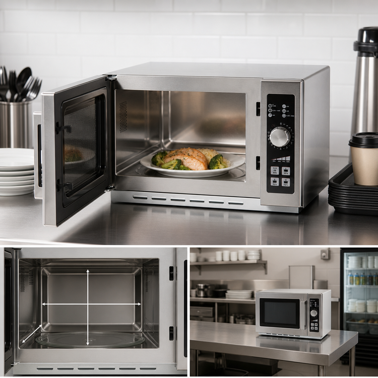 Product image #4 for Amana Commercial 1.2 Cu. Ft. Medium-Duty Countertop Microwave Oven, 1000 Watt, Dial Control