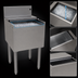 Thumbnail image #4 for Glastender IBA-18 Underbar Stainless Steel Ice Bin with Sliding Cover, 50 lb Capacity