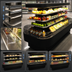 Thumbnail image #4 for Howard-McCray 42 Series Island Open-Air Merchandiser, 84 Inch W x 42 Inch D x 60 Inch H, Black, 3 Adjustable Shelves, LED Lighting