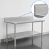 Thumbnail image #4 for John Boos Stallion 108-Inch x 30-Inch Stainless Steel Work Table with 5-Inch Backsplash and Adjustable Undershelf