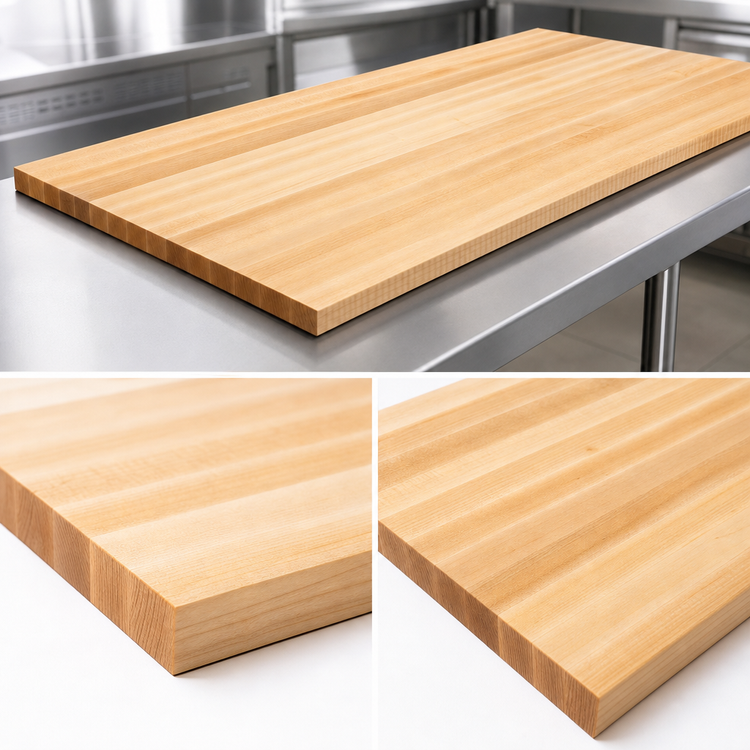 Product image #4 for Boos Block Northern Hard Rock Maple Edge Grain Kitchen Countertop, 132 x 25 x 1-1/2 Inches, Oil Finish