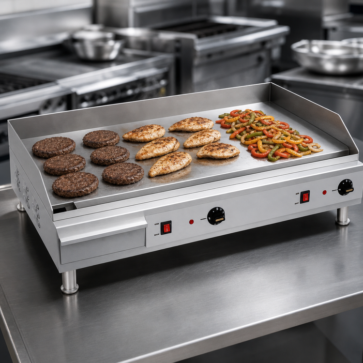 Product image #4 for Eurodib Heavy Duty 36-Inch x 16-Inch Electric Countertop Griddle, 240V