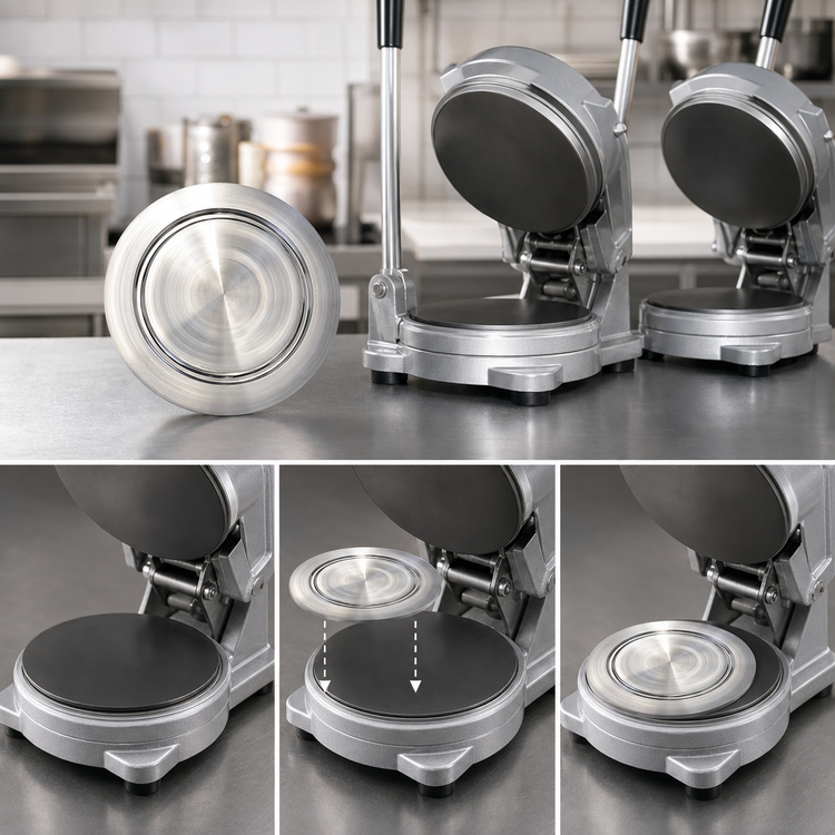 Product image #4 for 8-Inch Interchangeable Platen Accessory for Dough Presses