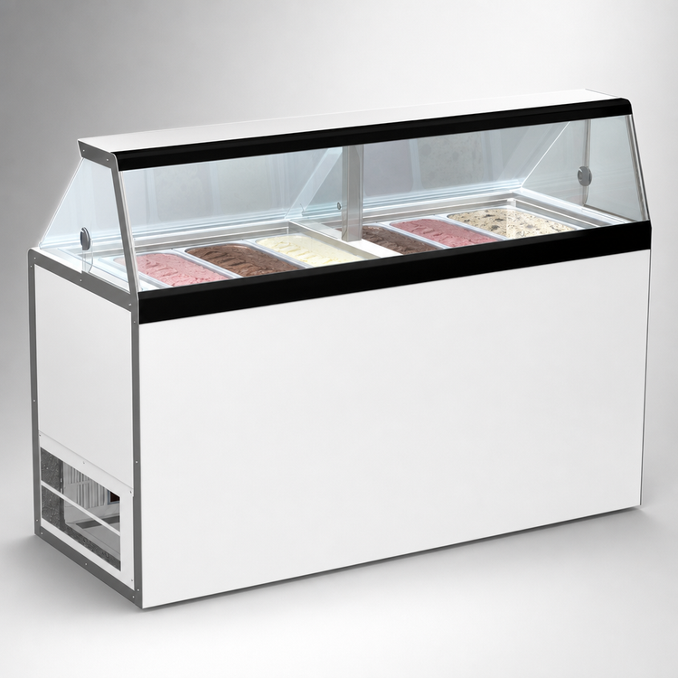 Product image #4 for Master-Bilt DD-66 Ice Cream Dipping/Display Merchandiser Cabinet, 12 x 3-Gallon Display Tubs, 8 x 3-Gallon Storage Tubs, 115V