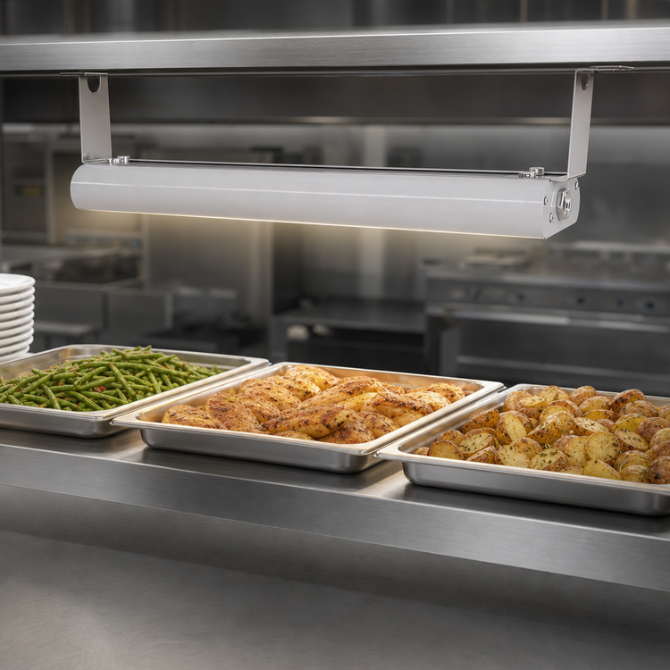 Product image #4 for Vollrath Low Profile 78-Inch Unlighted Strip Heat Lamp, Aluminum Housing, 208V