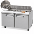 Thumbnail image #4 for Migali Competitor Series 60-Inch Two-Section Stainless Steel Sandwich Prep Table with Rear-Mount Self-Contained Refrigeration