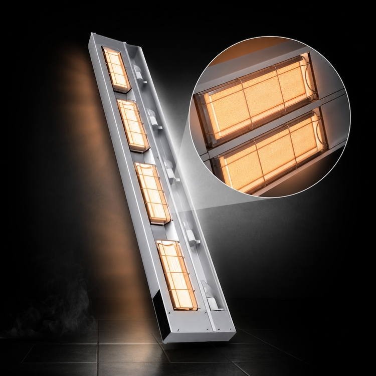 Product image #4 for Hatco Ultra-Glo 36-Inch Lighted Double Ceramic Infrared Strip Heater