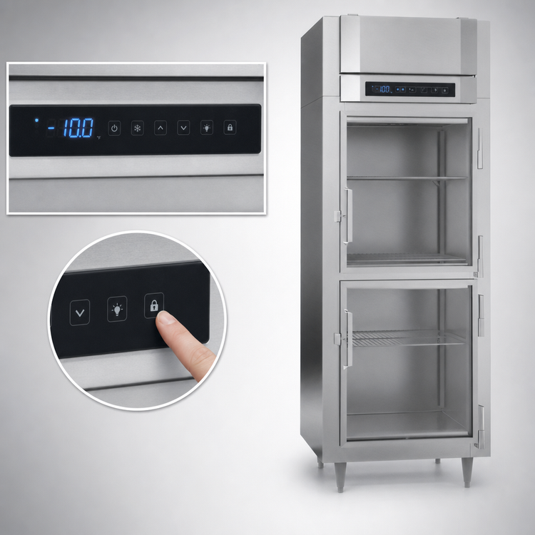 Product image #5 for Victory UltraSpec Extra Wide Glass Half-Door Reach-In Freezer, 1-Section, 24.4 Cu. Ft.