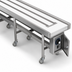 Thumbnail image #4 for Dinex DXIESB14 14 ft Dual Urethane Band Belt Tray Make-Up Conveyor
