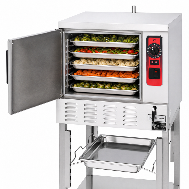Product image #4 for Vulcan Electric Countertop Connectionless Convection Steamer, 5-Pan 12 x 20 Inch Capacity