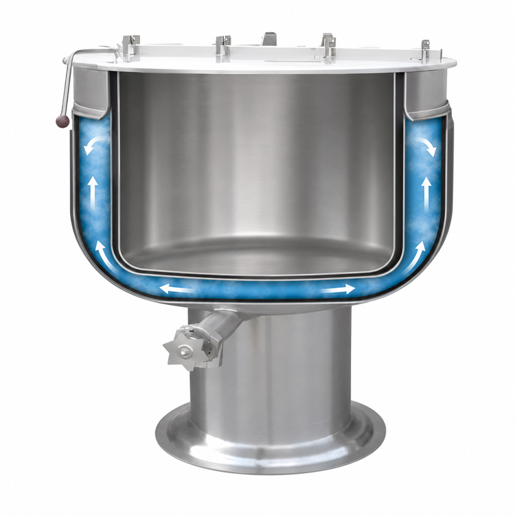 Product image #4 for Southbend Steam Stationary Direct Steam Full Jacket 80-Gallon Pedestal Kettle