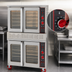 Thumbnail image #5 for American Range Majestic Full-Size Double-Deck Gas Convection Oven, Standard Depth, 5-Pan Capacity, 50/50 Glass Doors