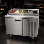 Thumbnail image #4 for Delfield 18648PTBMP 48-Inch Single-Section Refrigerated Pizza Prep Table, 1 Door, 6 Third-Size Pan Capacity