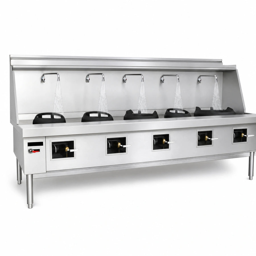 Five Swing Faucets
