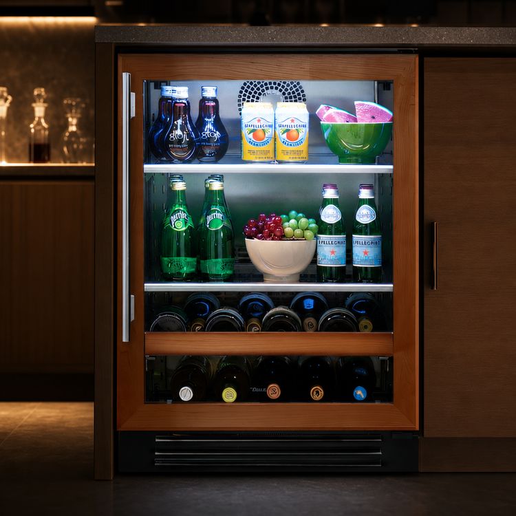 Product image #4 for True Residential 24-Inch Undercounter Beverage Center with Overlay Panel Ready Glass Door
