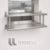 Thumbnail image #4 for BK Resources Double Tier Pass-Through Shelf, 24 x 18 Inch, Stainless Steel, 5 Inch Max Wall Thickness