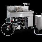 Thumbnail image #4 for Imperial (Middleby) IFSCB150C 50 lb Gas Floor Model Fryer/Filter System with Computer Controls and Drain Station