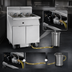 Thumbnail image #4 for Imperial Electric Floor Fryer with Built-In Space Saver Filter System, 2 x 75 lb. Tanks