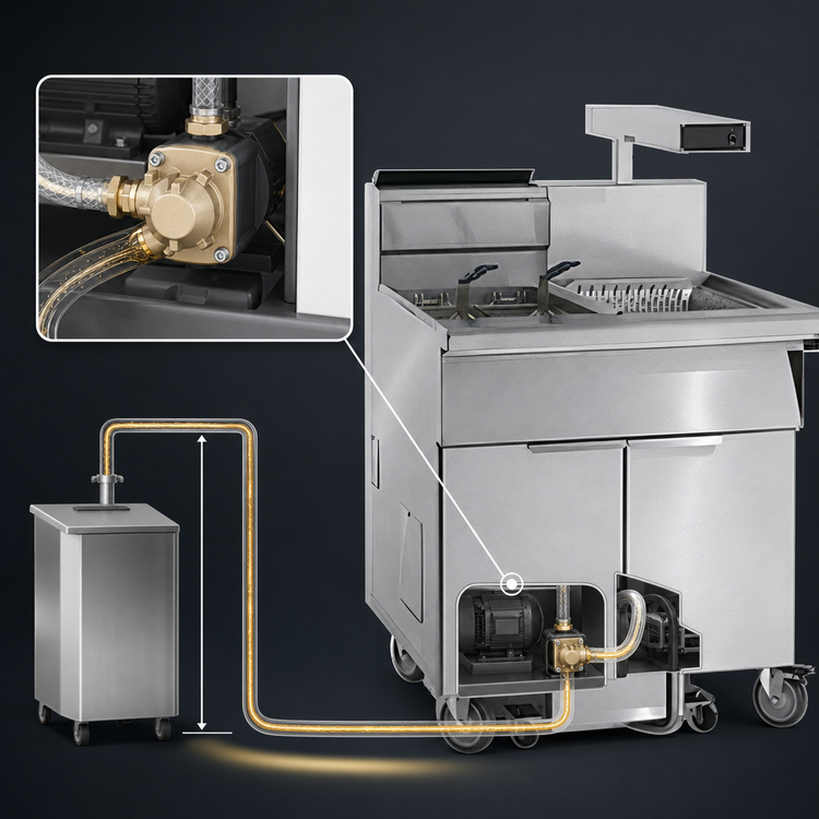 Product image #4 for Imperial Gas Floor Model Open Pot Fryer with Built-In Side-Car Filter System, 75 lb. Capacity, Computer Controls