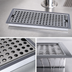 Thumbnail image #4 for Drop-In Stainless Steel Drip Tray Trough with Louvered Screen and 1/2 Inch NPT Drain