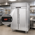 Thumbnail image #4 for Victory UltraSpec Series Extra-Wide Two-Section Reach-In Heated Holding Cabinet, 52 Cu. Ft., Stainless Steel