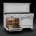 Thumbnail image #4 for Southbend Ultimate 60-Inch Gas Restaurant Range with 9 Open Burners, Convection Oven, and Cabinet Base