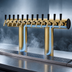 Thumbnail image #4 for Perlick Winged Bridge Glycol-Cooled Countertop Draft Tower, 12 Faucets, Tarnish-Free Brass