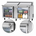 Thumbnail image #4 for Turbo Air PRO 72-Inch 2-Section Refrigerated Sandwich/Salad Prep Table with 18-Pan Top and Glass Doors