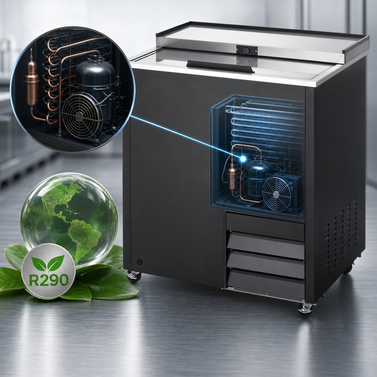 Product image #4 for Arctic Air AGF24 24-Inch Self-Contained Glass Froster with Locking Sliding Lid