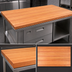 Thumbnail image #4 for Boos Block American Cherry Edge Grain Kitchen Countertop, 72 x 48 x 2-1/4 Inch, Varnique Finish
