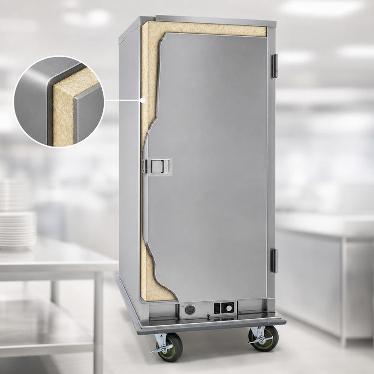 Product image #4 for Cres Cor Mobile Insulated Heated Banquet Cabinet, Stainless Steel, 96 Covered Plate Capacity