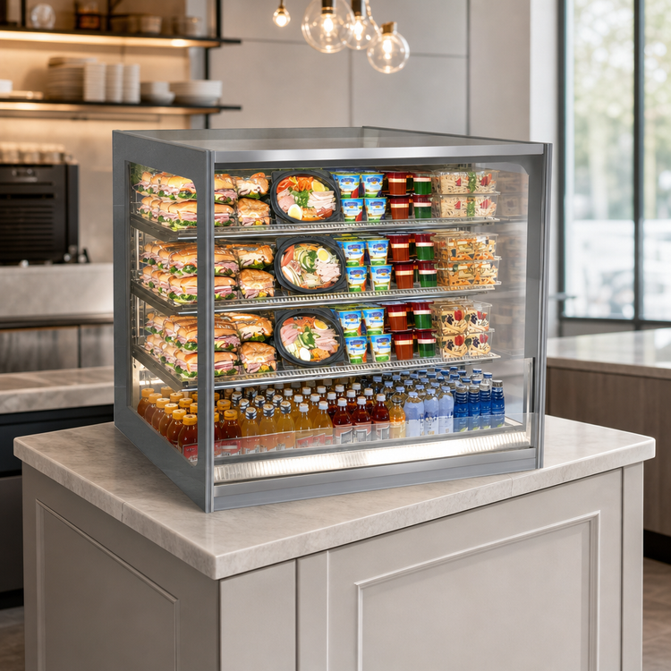 Product image #4 for Federal Industries Italian Glass Series 48-Inch Non-Refrigerated Self-Service Countertop Pastry Display Case