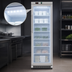 Thumbnail image #5 for KoolMore 24-Inch Wide 12 Cu. Ft. One-Section Reach-In Freezer with Glass Door, Manual Defrost, Stainless Steel