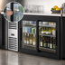 Thumbnail image #4 for True Premier Bar 52-Inch Two-Section Refrigerated Back Bar Cooler with Sliding Glass Doors