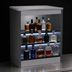 Thumbnail image #4 for Glastender 24-Inch Open Front Back Bar Liquor Display Cabinet with 3-Step Display and LED Lighting