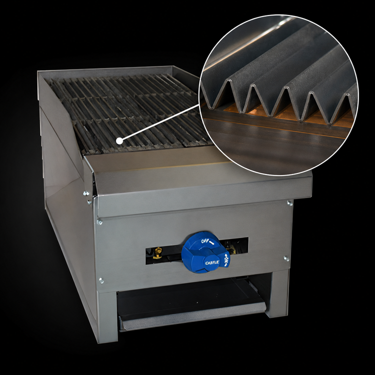 Product image #4 for Comstock-Castle ERB12 Countertop Gas Char-Broiler, 12-Inch x 20-Inch, 30,000 BTU