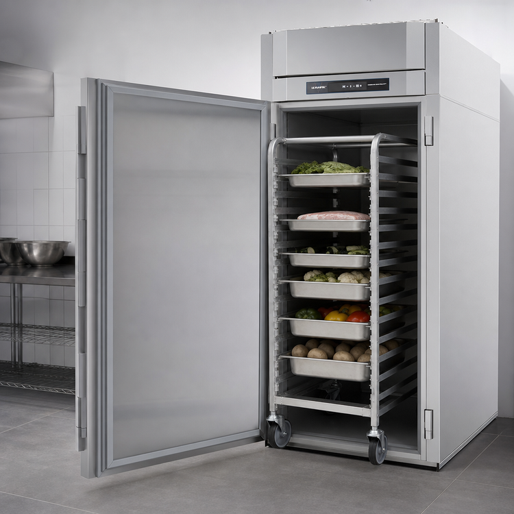 Product image #4 for Victory UltraSpec Roll-In Freezer, 1-Section, Self-Contained, Standard Depth, Stainless Steel, 34.86 Cu. Ft.