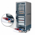 Thumbnail image #4 for Metro C5 3 Series Insulation Armour Heated Holding Cabinet, Full Height, Lower Wattage, Dutch Clear Doors, Gray