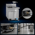 Thumbnail image #4 for Imperial Open Pot Gas Floor Fryer with Built-In Side-Car Filter System, 75 lb. Capacity