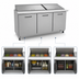 Thumbnail image #5 for Kelvinator Commercial Mega Top Refrigerated Sandwich/Salad Prep Table, 3-Section, 72-Inch Wide