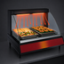 Thumbnail image #4 for Hatco Glo-Ray Designer Curved Glass Single-Shelf Heated Display Case, 20.63-Inch Countertop, 120V, 410W