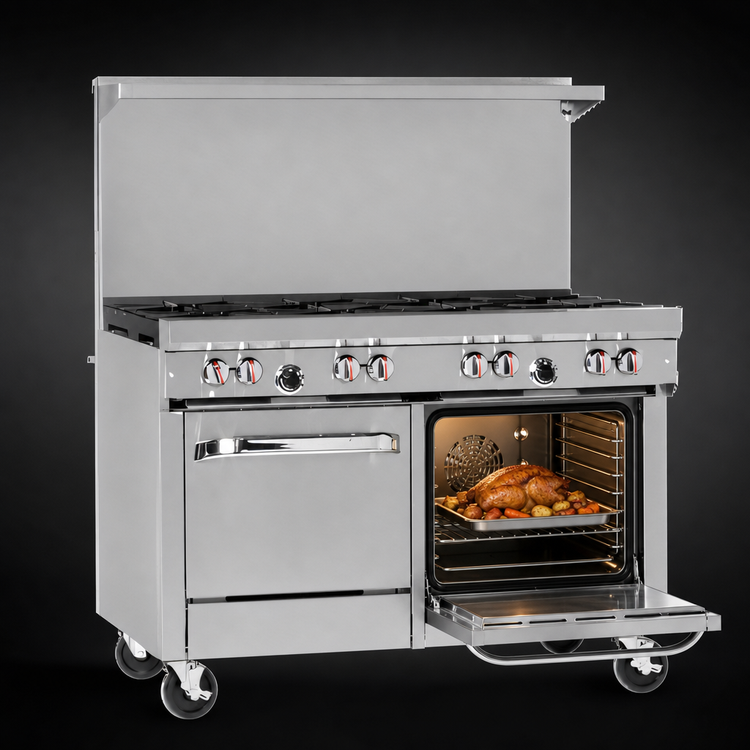 Product image #4 for Southbend S-Series 48-Inch Gas Restaurant Range with Thermostatic Griddle, Convection Oven, and Cabinet Base