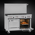 Thumbnail image #4 for Southbend S-Series 48-Inch Gas Restaurant Range with Thermostatic Griddle, Convection Oven, and Cabinet Base