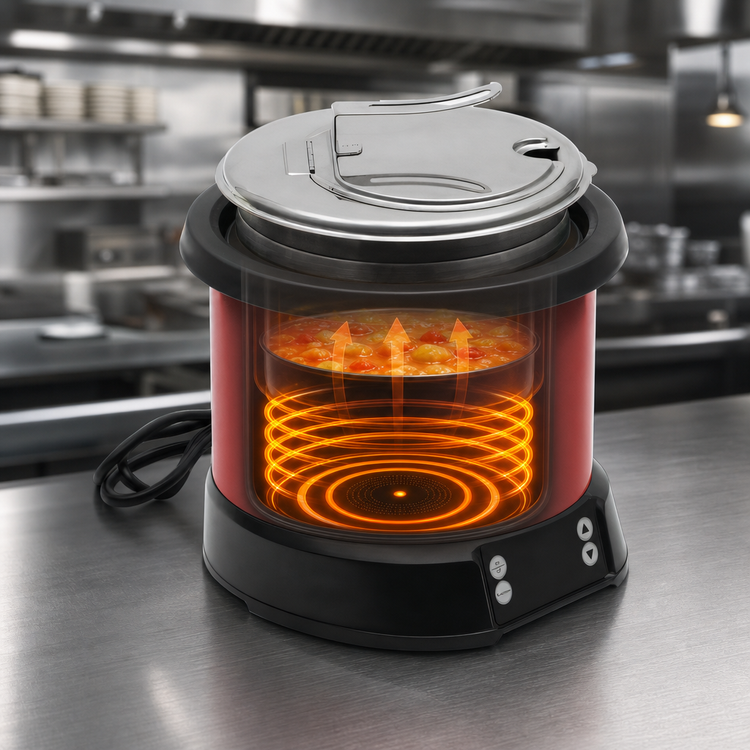 Product image #5 for Vollrath Mirage® 7-Quart Red Induction Countertop Rethermalizer