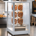 Thumbnail image #4 for Nemco Revolving Countertop Pretzel Merchandiser with Tempered Glass and Illuminated Interior