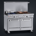 Thumbnail image #4 for Southbend Ultimate 48-Inch Gas Restaurant Range with 2 Star/Saute Burners, 36-Inch Charbroiler, Standard Oven, and Cabinet Base